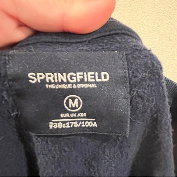 Springfield navy blue novelty print skier print crewneck sweatshirt - Picture 3 of 7